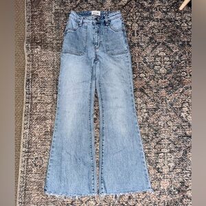 ROLLA'S Sky Blue Wide Leg Jeans